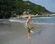Andy plays ball - Haad Rin Beach - Koh Pha Ngan - Thailand