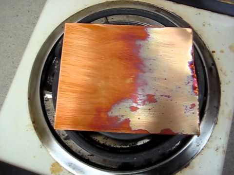 how to oxidize a copper sink