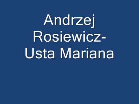 Tekst piosenki Andrzej Rosiewicz - Usta Mariana po polsku