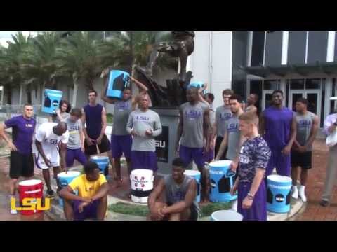 LSU Basketball Players & Coaches Do ALS Ice Bucket Challenge