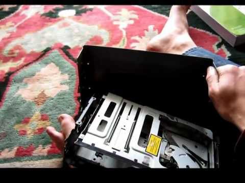 how to remove stuck cd from car multi-cd player