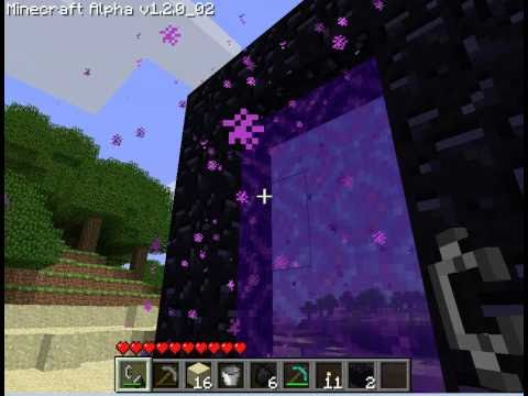 how to a nether portal in minecraft