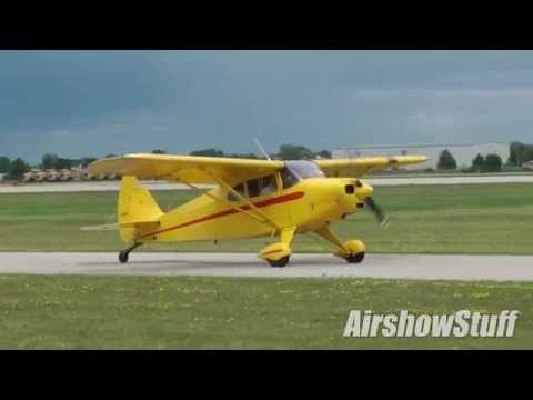 Gusty Crosswind Landings! EAA AirVenture Oshkosh 2014 Sunday Arrivals Compilation (Part 1)