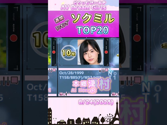 【2023年8月24日】ソクミル週間ﾗﾝｷﾝｸﾞ TOP20 #shorts