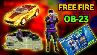 FREE FIRE ALL UPDATE REVIEW OB-23 ✔️ PRG GAMER