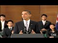 President Barack Obama holds a town hall meeting in Shanghai, China