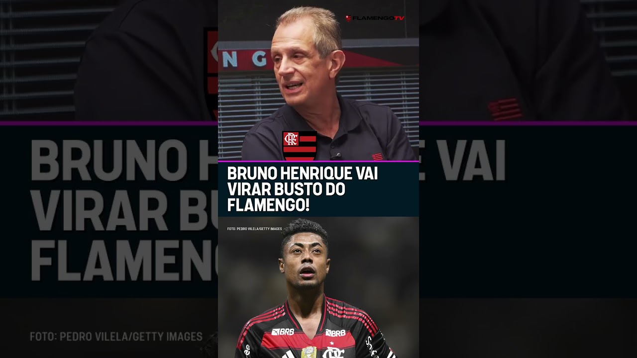 BRUNO HENRIQUE VAI GANHAR BUSTO NA GÁVEA!! 👑🔴⚫ #shorts