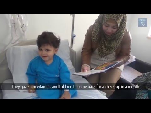 Mu'men Murankh: the First Child from Gaza treated in the Huda Al Masri Pediatric Cancer Dept.