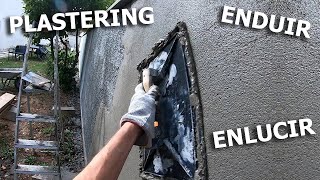 Plastering Techniques - Como enlucir - Crépi enduit couche de finition