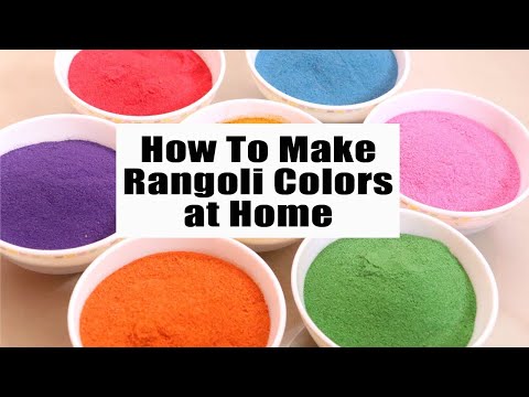 video-linktoworks-How to Make Rangoli Colours at Home | Rangoli Powder with ...