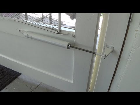 how to repair pneumatic door closer