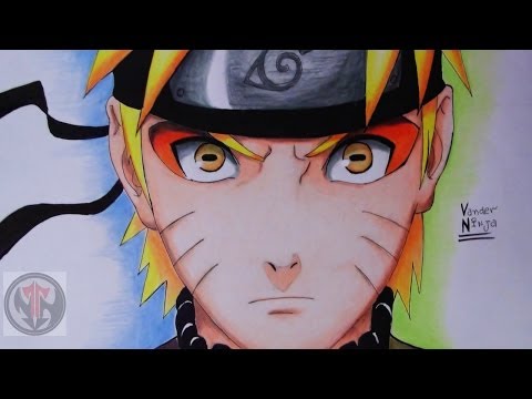 how to draw naruto sage mode