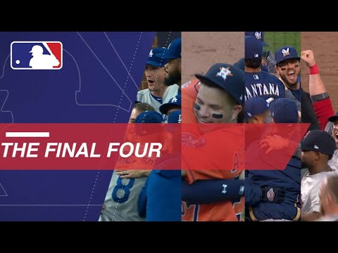Video: 'Stros, Sox, Dodgers and Crew celebrate trip to LCS