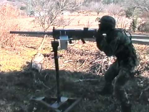 電動ガンM2重機関銃試射