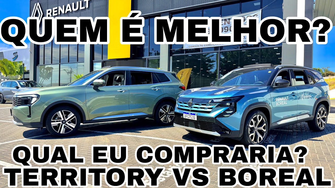 SUPER COMPARATIVO RENAULT BOREAL VS FORD TERRITORY | QUEM LEVA E MELHOR?
