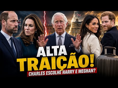 🚨 WILLIAM E KATE SOFREM COM TRAIÇÃO DO REI E CAOS DE HARRY E MEGHAN