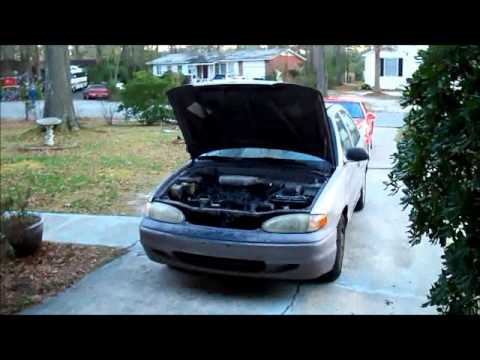 Spark Plug Change Tutorial / How To on 1996 Hyundai Accent 1.5L Inline 4