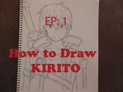 how to draw kirito
