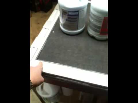how to rescreen a door