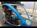 Eco-Táxi, que circula na orla de Copacabana