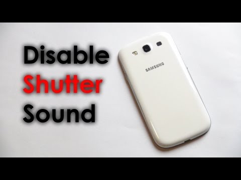how to mute the camera sound on galaxy s