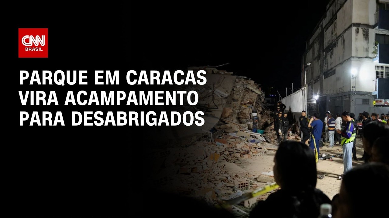 Terremotos na Venezuela: Parque em Caracas vira acampamento para desabrigados | CNN PRIME TIME