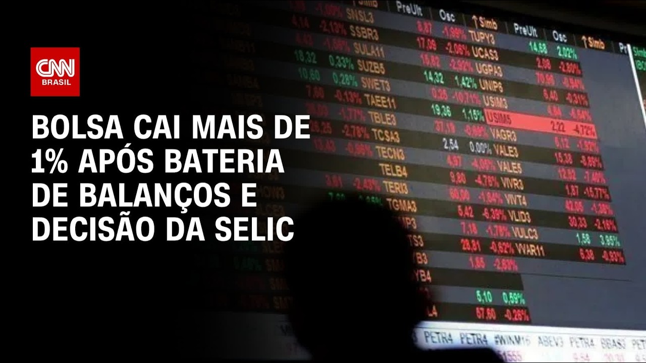 Fechamento de Mercado: Ibovespa fecha em queda após decisão sobre a Selic; veja análise | HORA H