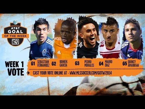 Video: 2014 AT&T Goal of the Week Nominees: Week 1