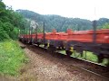 -Tren marfar trasa de un Sulzer, langa Suncuius;-Sulzer vontatta tehervonat Sonkolyos mellett;-Freigt train pulled by a Sulzer diesel Lok (near Suncuius, Romania);-Güterzug zieht bei eine Sulzer diesel Lok (neben Suncuius, Rumanien).