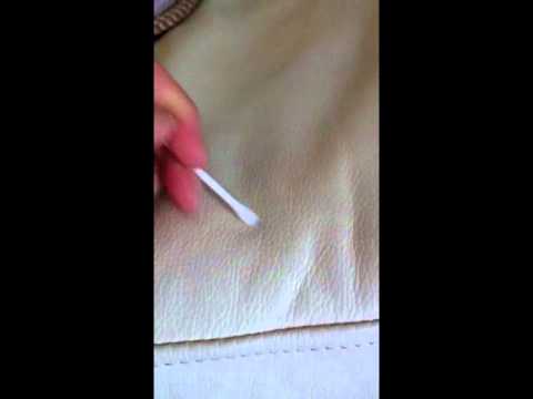 how to remove ink in a leather