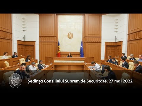 Заявление для прессы Президента Республики Молдова Майи Санду после заседания Высшего совета безопасности 27 мая 2022 года