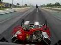 drivers view down drag strip!!!