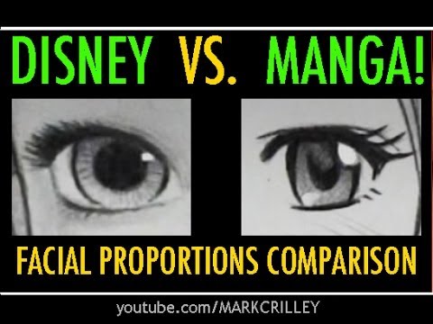 Disney Vs. Manga: Facial Proportions Compared