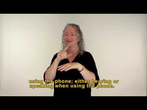 Auslan video of National Relay Service