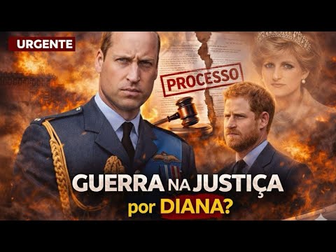 WILLIAM e HARRY em GUERRA JUDICIAL por DIANA na NETFLIX