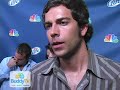 buddytv's interview with zachary levi, joshua gomez, sarah lancaster, and ryan mcpartlin of chuck at the nbc red carpet premiere party. 

http://www.buddytv.com/articles/chuck/exclusive-video-interviews-the-23188.aspx

http://www.buddytv.com/chuck.aspx

http://www.buddytv.com/chuck.aspx