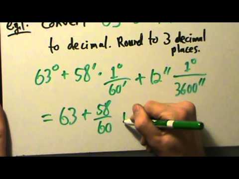 how to turn dms into degrees