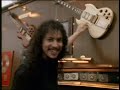 Kirk Hammett touching Jimi Hendrix�s guitar