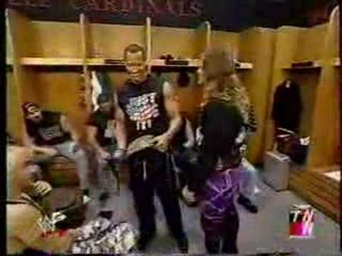 The Rock & y2j backstage segment