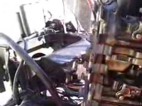 Carburetor removal from a 60hp Mercury outboard motor