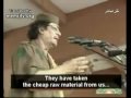 Kadhafi parlant de coca et pepsi