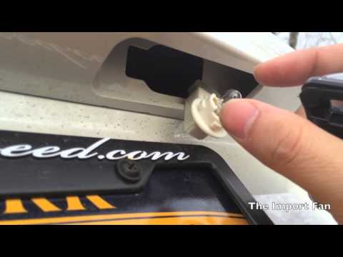 How to: Subaru WRX 2011-2014 License Plate Light Change/Replace