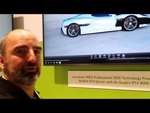 Autodesk VRED 2020 on NVIDIA RTX Server with 8x Quadro RTX 8000