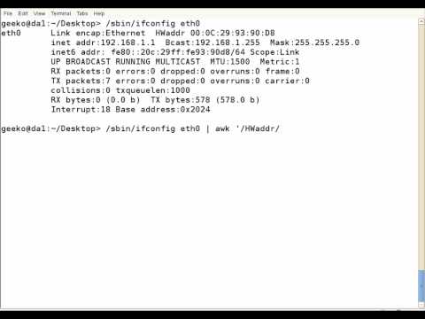 how to get mac address in linux