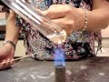 Heating of potassium nitrate