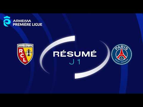 Vidéo : Arkema Première Ligue – J1 : RC Lens – PSG (0-2):  le résumé