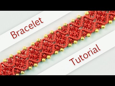 DIY Double Wave Macramé Bracelet - Tutorial ◡◠◡◠◡