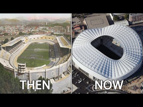 Ligue 1 Stadiums Then & Now