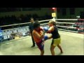 Kendra (Tiger Muay Thai) TKO’s her opponent in her first fight @ Patong Thai boxing Stadium