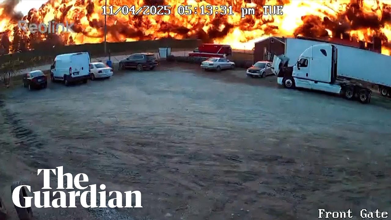 CCTV captures moment UPS cargo plane crashes near Kentucky airport